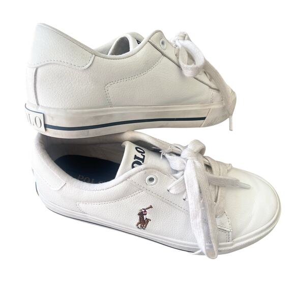 Boy's Polo Ralph Lauren White Casual Sneakers Size 1 - Picture 4 of 10
